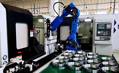 桁架机器人实现机床机加工自动化生产线的优势_工作业